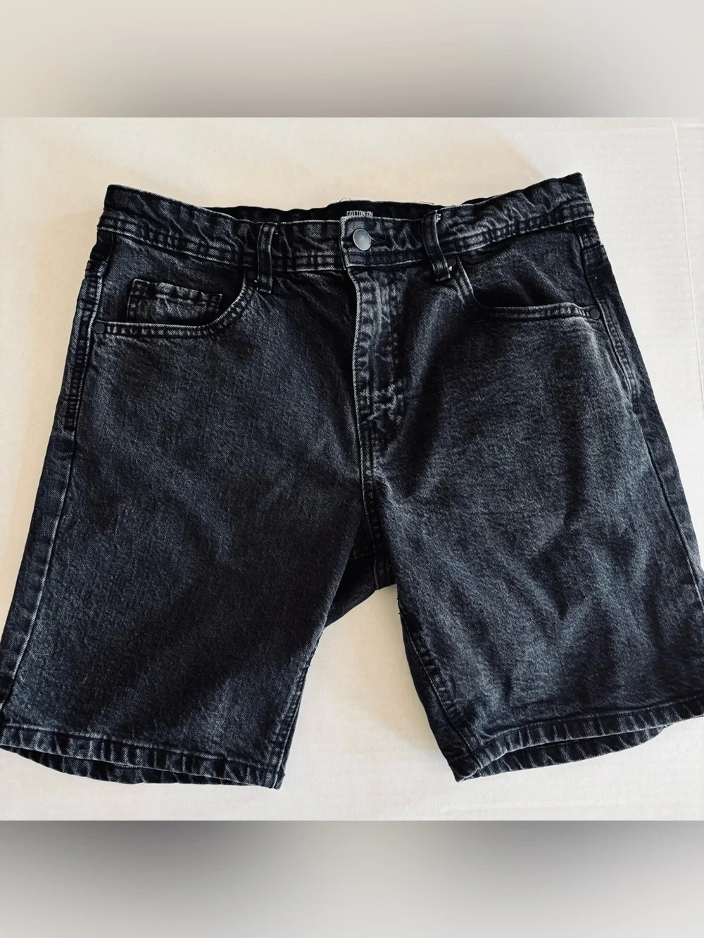 Cotton On Black Denim Jean Shorts straight shorts